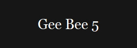 Gee Bee 5