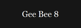 Gee Bee 8